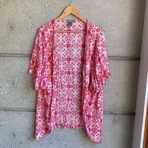 Pretty pink Open Front Top/Cover Up ladies
